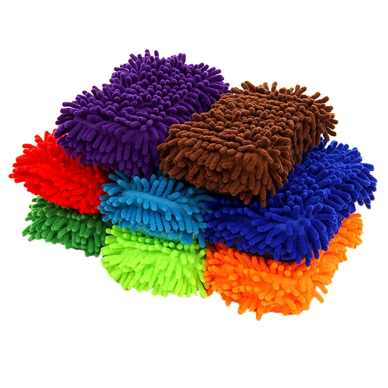 Spounge Fiber | Microfiber Wash Sponge Car Wash Sponge  Microfiber Wash Mitt Scratch Free, Ultra Absorbent Microfiber Mitt for Cars, Trucks, SUV, Boat,Bicycle &amp; Motorcycle (Random color)