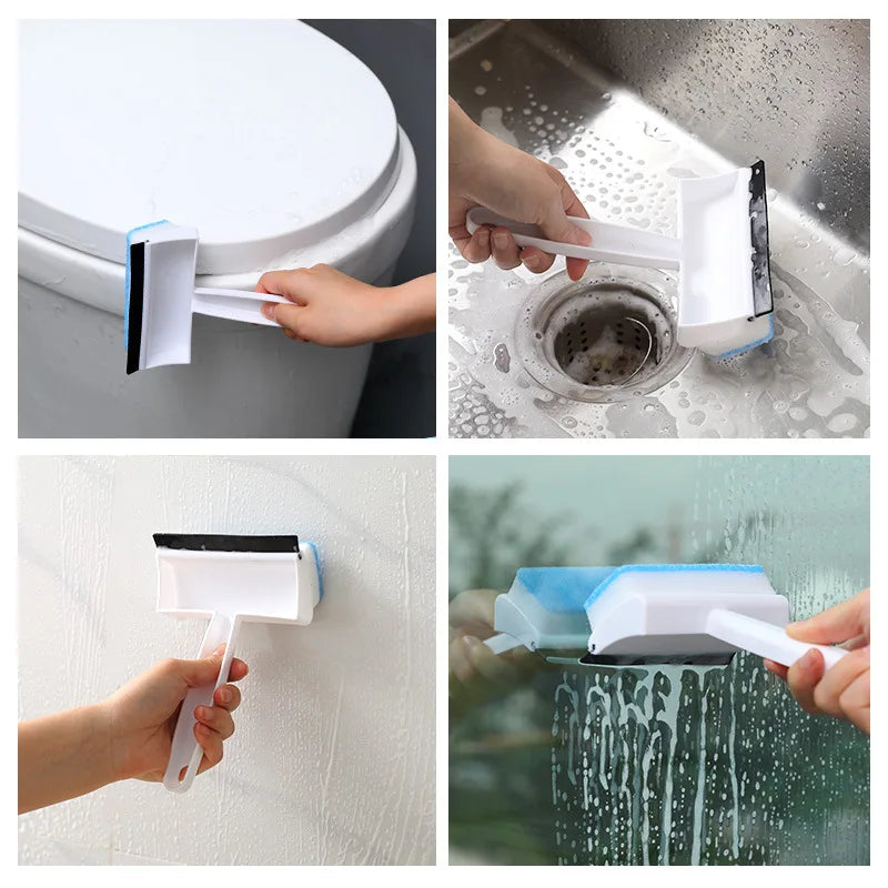 Foam Wiper for window| Glass Cleaning Brush / Squeegee Rubber Window Wiper Cleaner(random color )