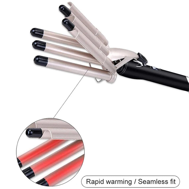 MO-6003  hair curler Professional Hair Straightener for Curly and Wavy Hair 5 Tubes