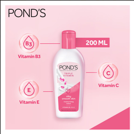 Ponds Triple Vitamin Moisturising Lotion Silky Smooth – photo 3