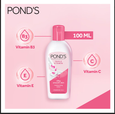 Ponds Triple Vitamin Moisturising Lotion Silky Smooth – photo 2