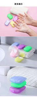 Travel Soap Outdoor Portable Mini Paper Soap Paper Washing Hand Bath (Random Color)