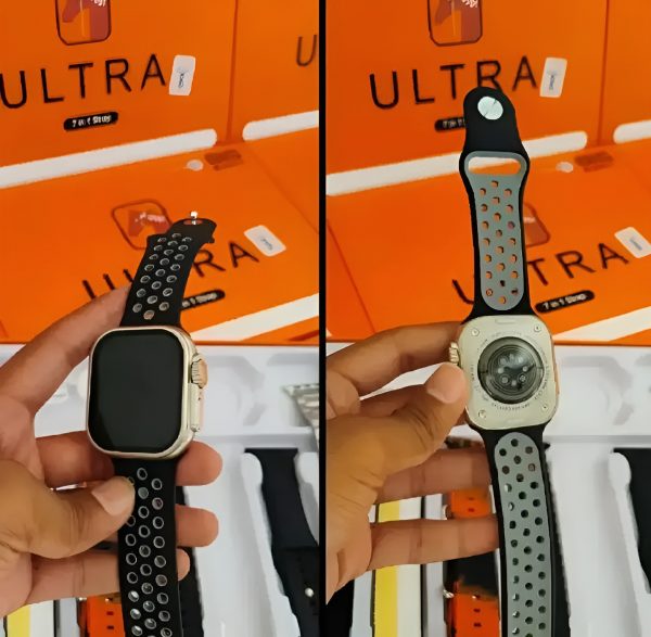 7-in-1 Ultra Smart Watch �Advanced Multi-Feature Fitness Tracker with Heart Rate Monitor, Sleep Tracking, Bluetooth Calling, Sports Modes &amp; More Random Color Straps