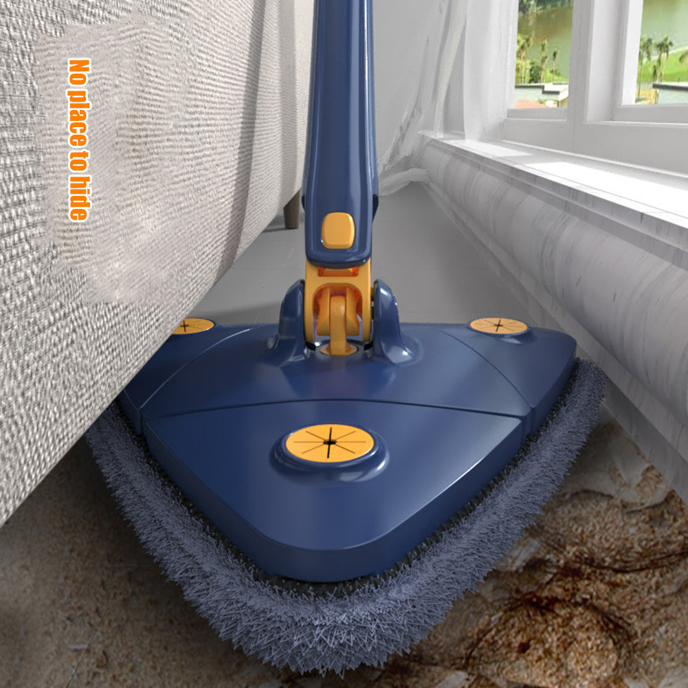 New Extended Triangle Mop 360 Twist Squeeze Wringing X-type Window Glass Toilet Bathrrom Floor Household Cleaning Ceiling Dusting �Each
