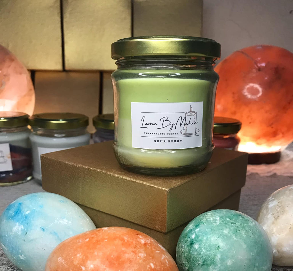 Sour Berry Candle - Sour, Sweet, and Oh-So-Irresistible �Handmade Berry Fusion Soy Wax Candle -100 gram
