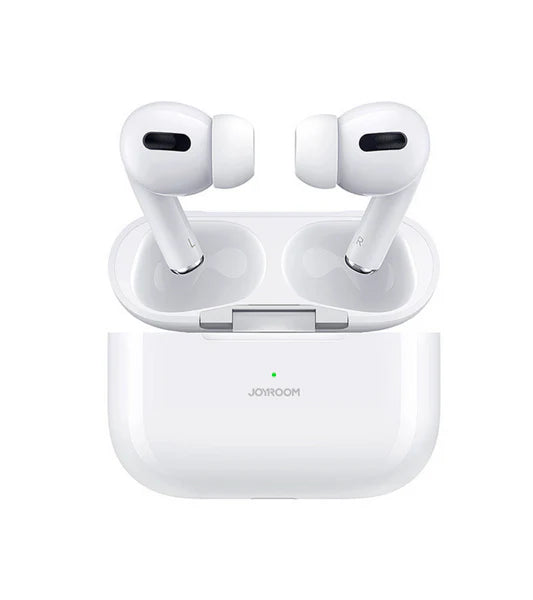 3.1 JOYROOM TWS Active Noise Cancelling ANC Earbuds With Premium Case - White Earbuds Joyroom