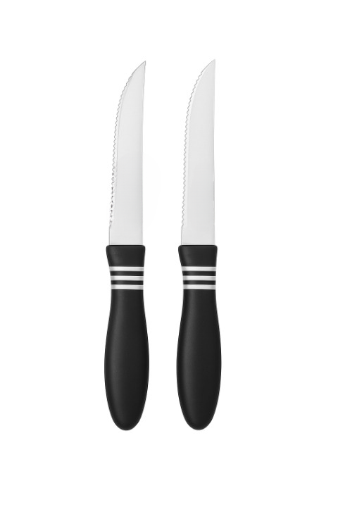 2 Pcs Concord Stainless Steel Kitchen Knife �Multipurpose Table Knife with Serrated Edge, 12 cm (Random color)
