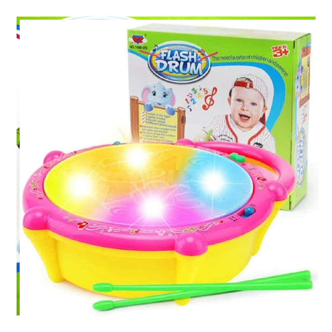 3D Flash Drum for Kids �Musical Toy with Lights, Sounds &amp; 3 Game Modes