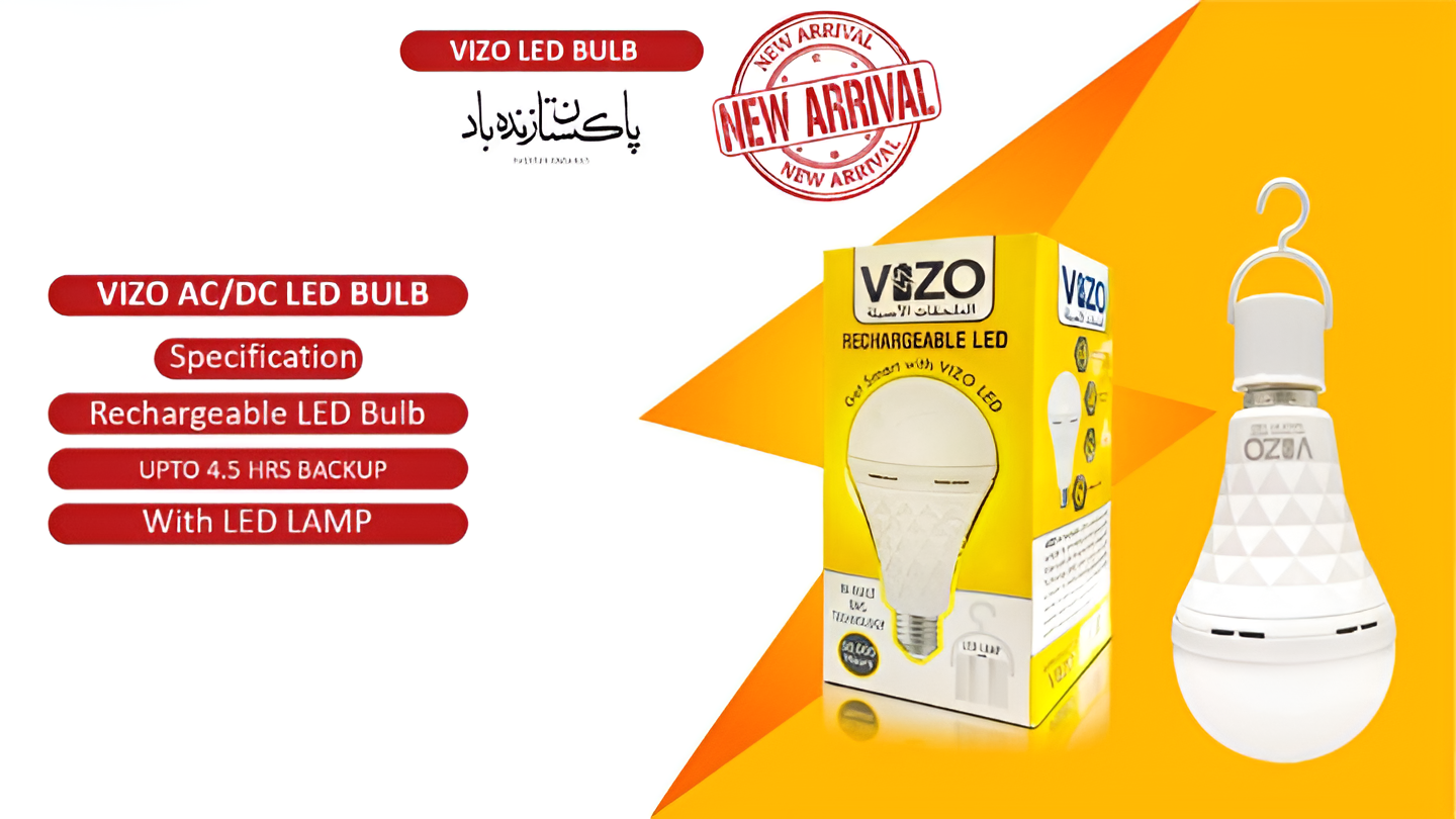 AC/DC LED Emergency Bulb �15W (Auto-Charging + Dual Mode) | Best Quality Light Bulb | Bulb For Home &amp; Office - Rechargeable Bulb