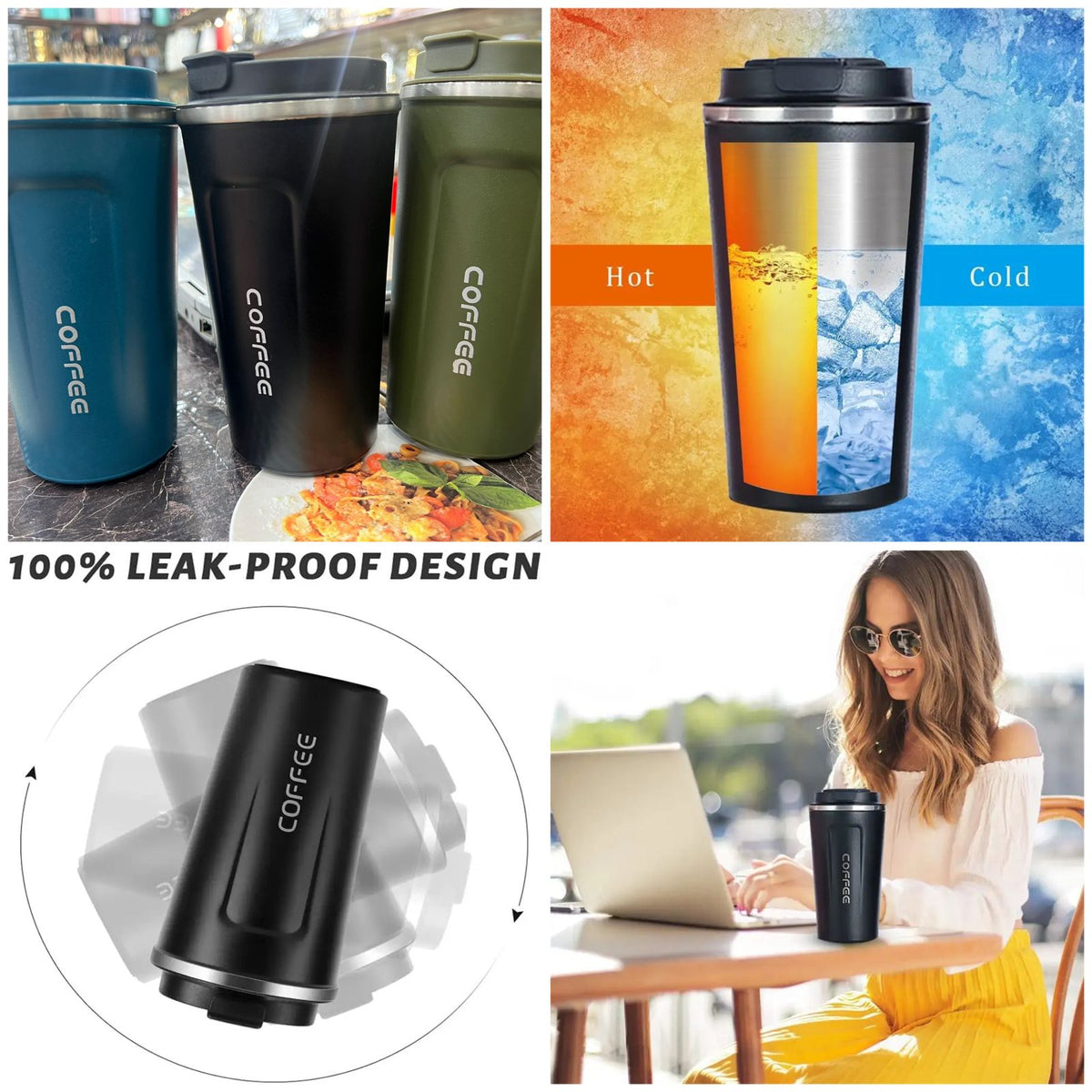 510ml Large-capacity Coffee Cup Keep Heat Stainless – photo 1