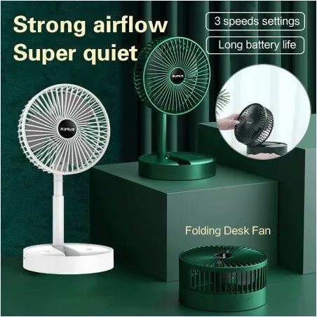 Folding Telescopic Floor Fan 3 Gears Summer – photo 3