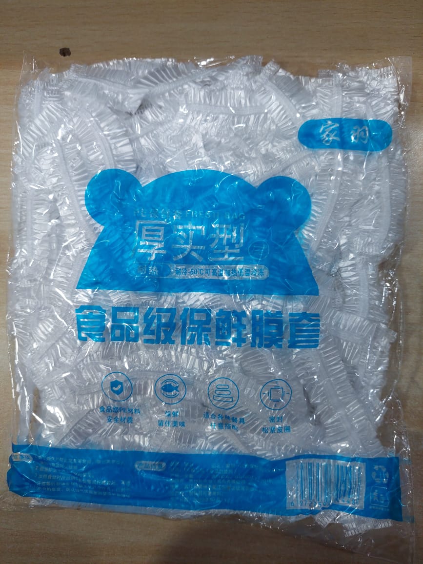 100pc Disposable Cling Film Cover Household Refrigerator Food Fruit Preservation Cover Dust-proof Plastic Fresh-keeping Cover