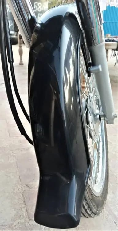 Plastic Mudguard Plus Chain Cover &amp; Engine Cover (Black)