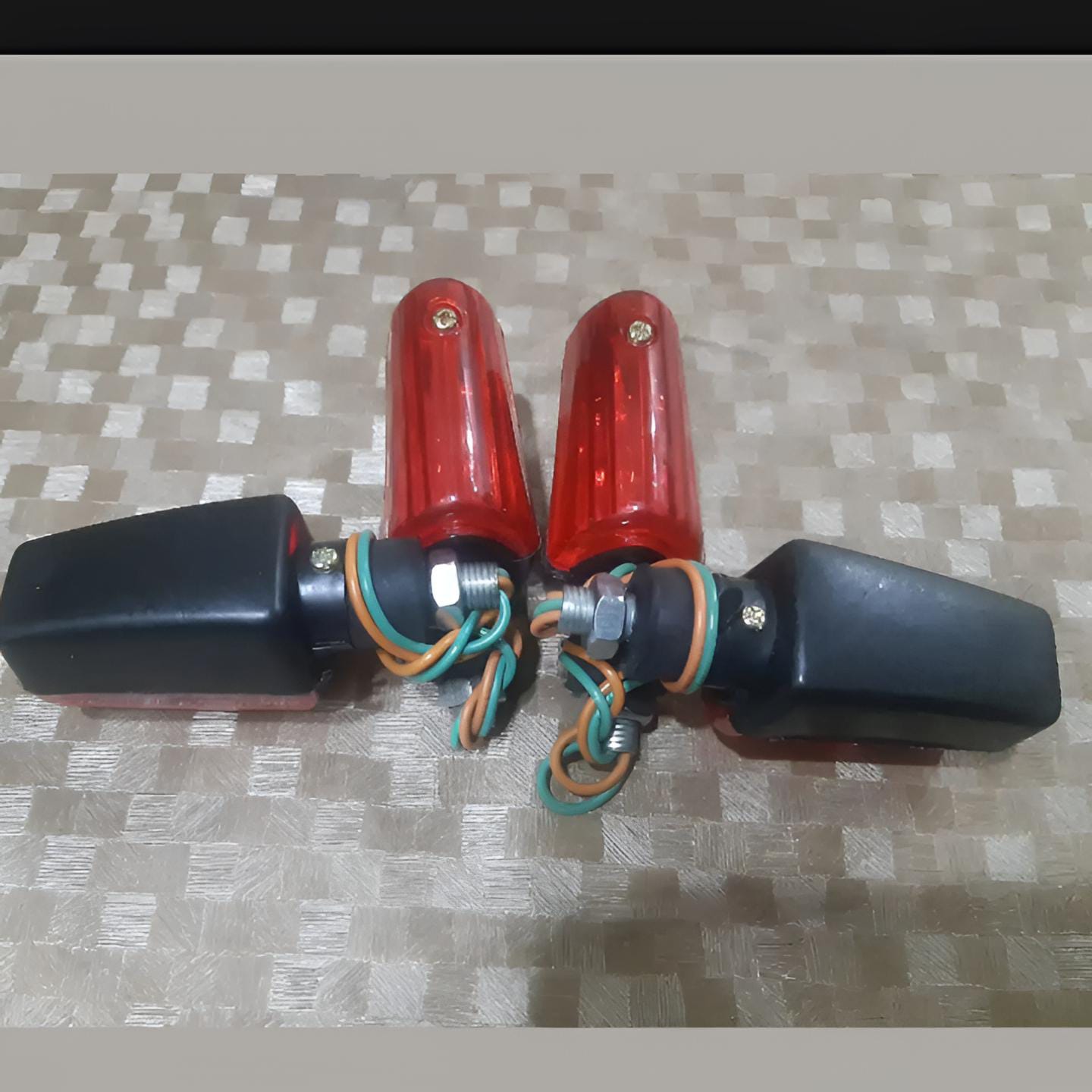 Fancy indicator for Bike Mini size flexible unbreakable red color 4 pcs