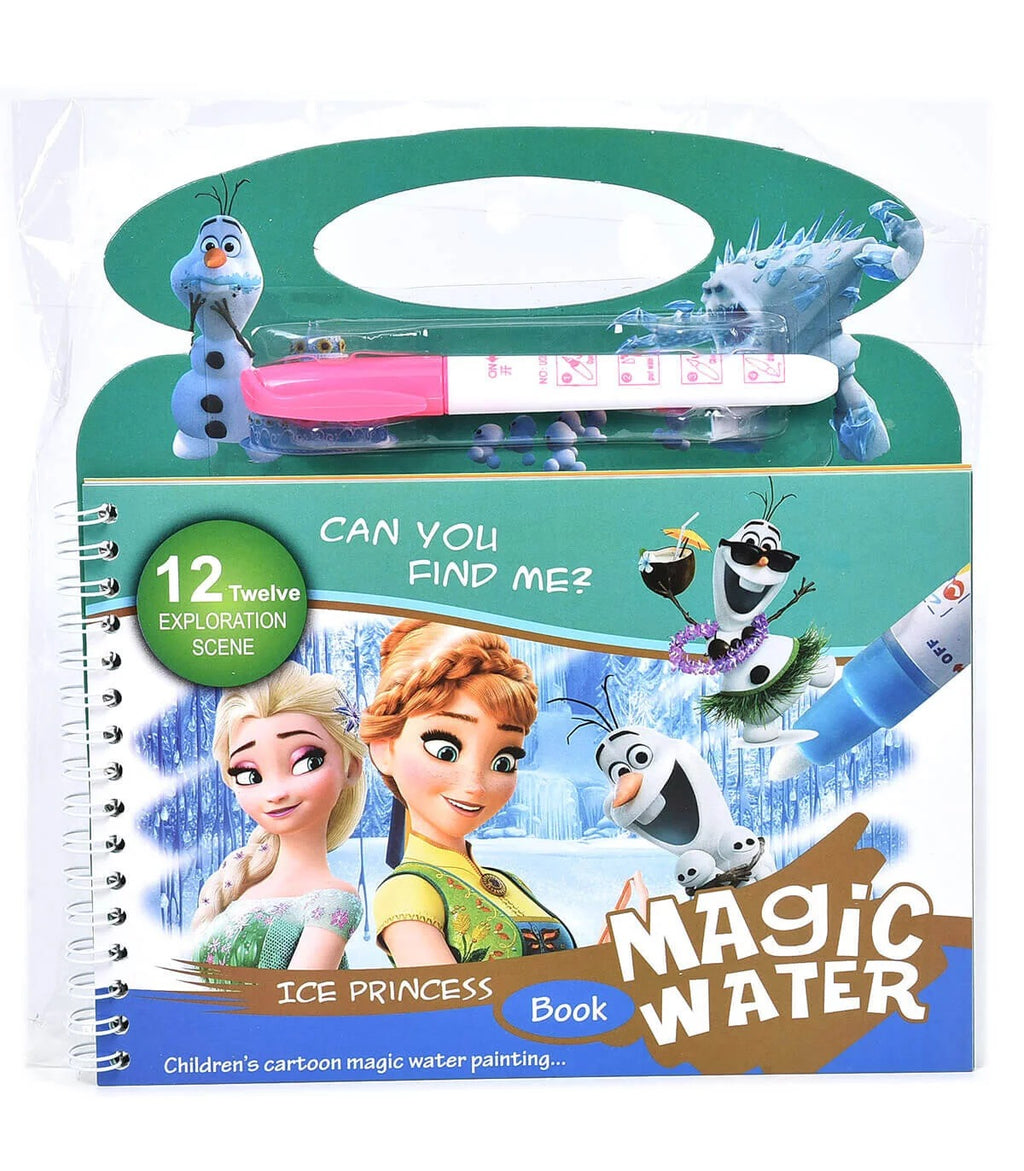 Magic Coloring Book with Water Pen(Number of pages 4)random color