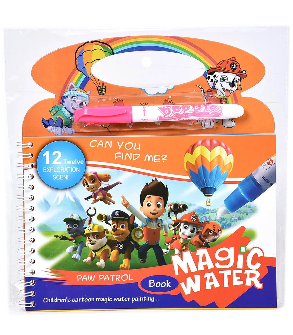 Magic Coloring Book with Water Pen(Number of pages 4)random color