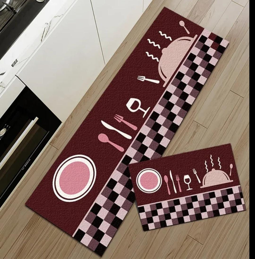 Antislip mats pack of 2pcs (Random Design)size:40*120&amp;40*60cm