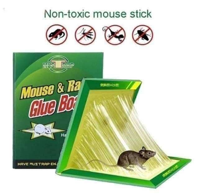 Reusable Expert Mouse &amp; Rat Glue Trap �Heavy Duty, Strong Adhesive, Pre-Baited, Non-Toxic, Odorless, Child-Safe Pest Control for Rodents, Insects, and Bugs