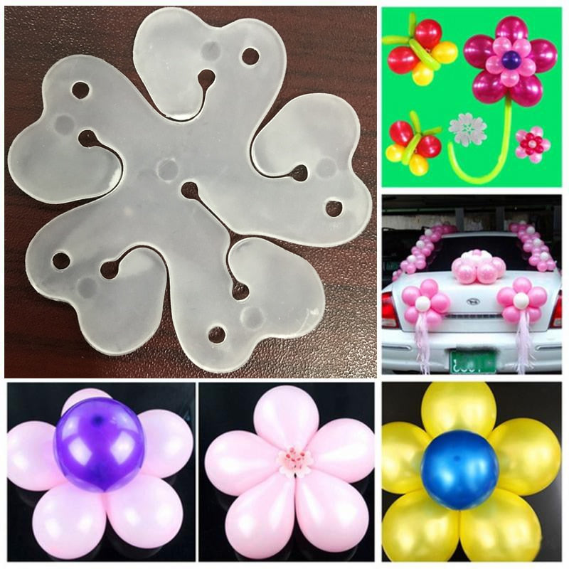 Pack Of 10pcs Balloons Clip - Flower Stand Clip Holder for Balloons - Balloons Tie Holder Birthday Wedding Party Decoration