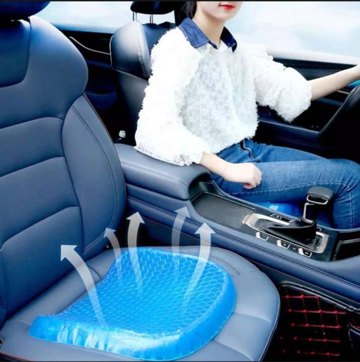Non Slip Egg Sitter Gel Seat Cushion Soft Sitting Support Pad Cushion for Car and Office Chair Seat Pads Breathable Honeycomb Bike Seat Foam