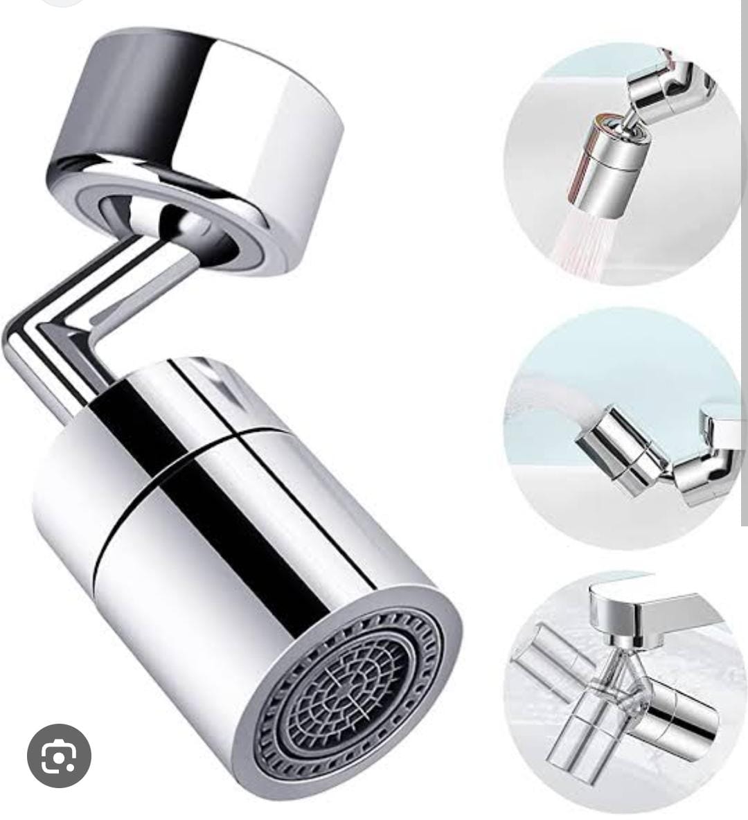 1080?rotatable Faucet Aerator Bathroom Washbasin Tap Splash Filter Kitchen Faucet Extend Faucet Water Saving Bubbler Nozzle