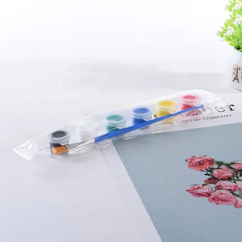 High Quality Non-toxic Kids Drawing Use 6 Pack Acrylic Paints Set 6 Colors 3ml