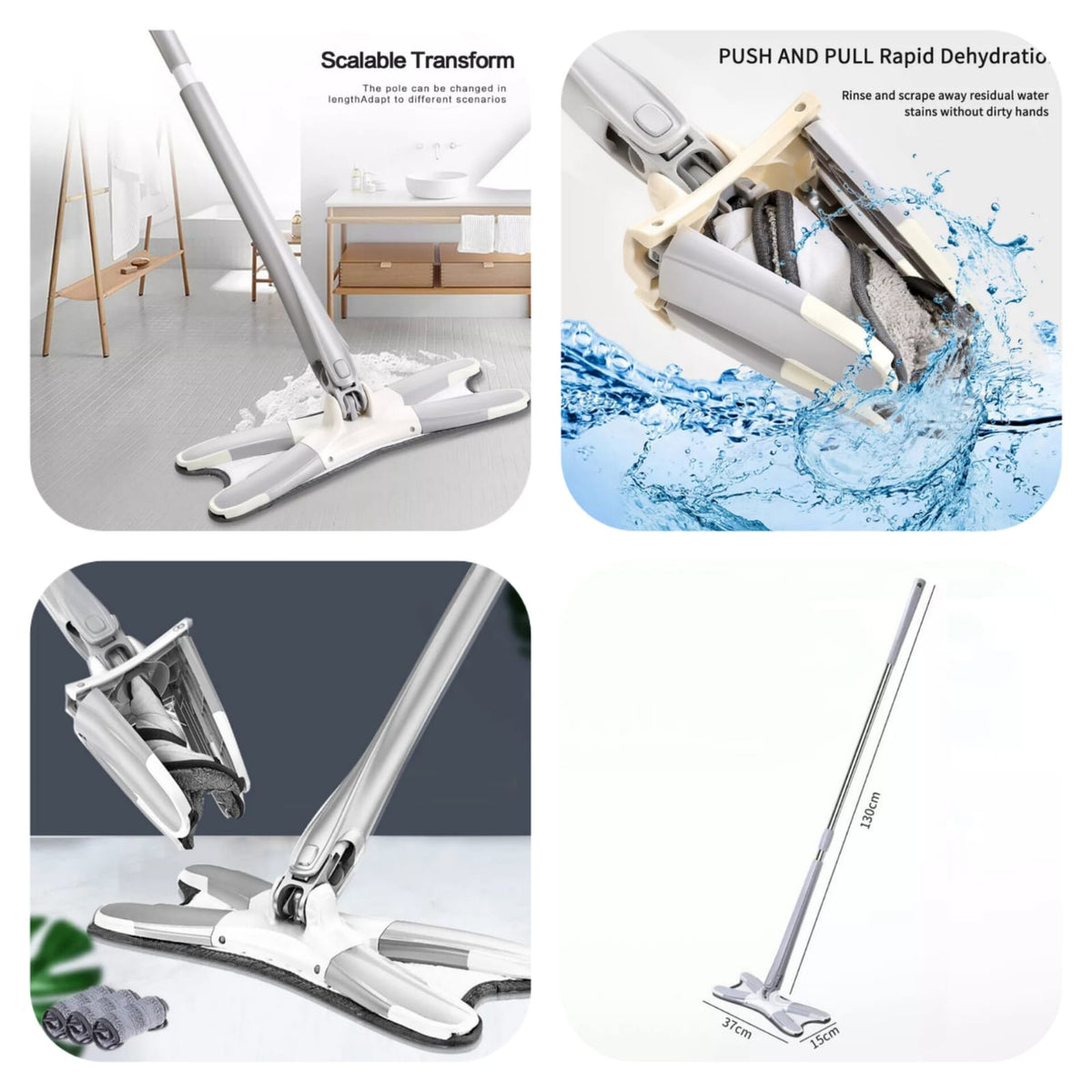 X Mop Manual Extrusion Hand-free Flat Squeeze – photo 4