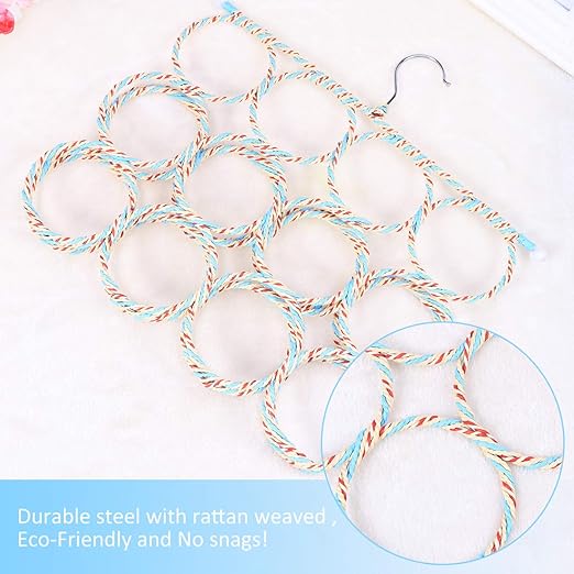 28 Holes Scarf Hanger  / Tie Hanger / Belt Hanger Organizer