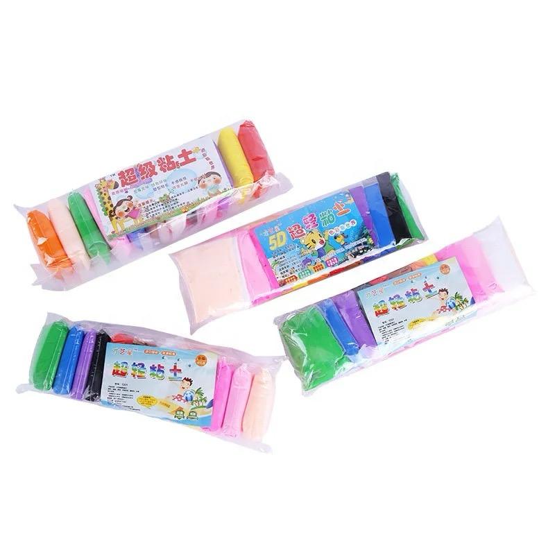 5D New 12 Colors Dough Playdough Polymer Clay DIY Toy Super Light Clay