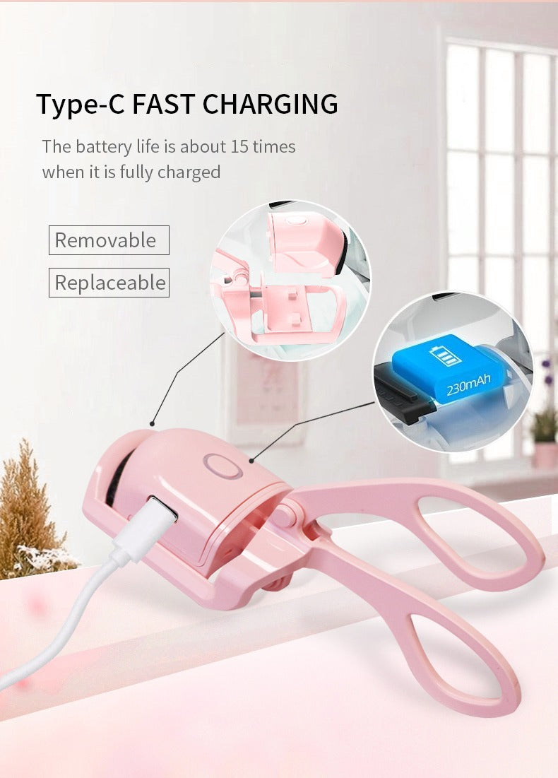 Automatic eyelash curler  | Electric Eyelash Curler, Eye Beauty Makeup Tools, Long Lasting Curling (random Color)