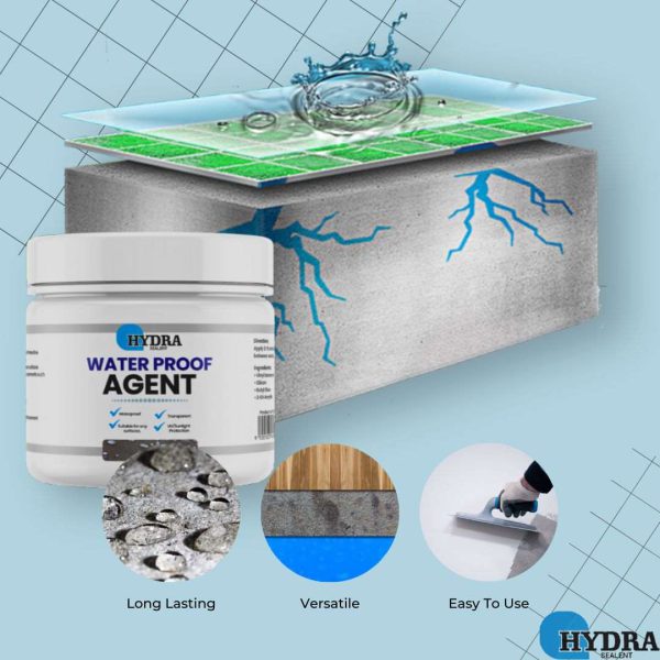 Hydra Waterproof Agent | Super Strong Invisible Waterproof Anti-leakage Agent | Instant Repair Waterproof Anti-leakage Agent - 300gm with brush