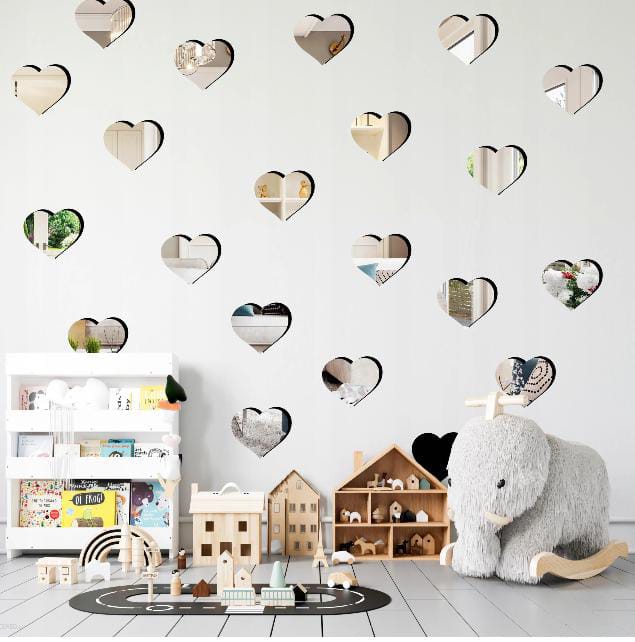 Acrylic Sticky Heart ?? | 1.5 Inch. - Pack of 20pcs