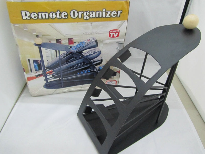 Remote Holder Stand Durable Wooden Sticky Tile Design For Organized Storage