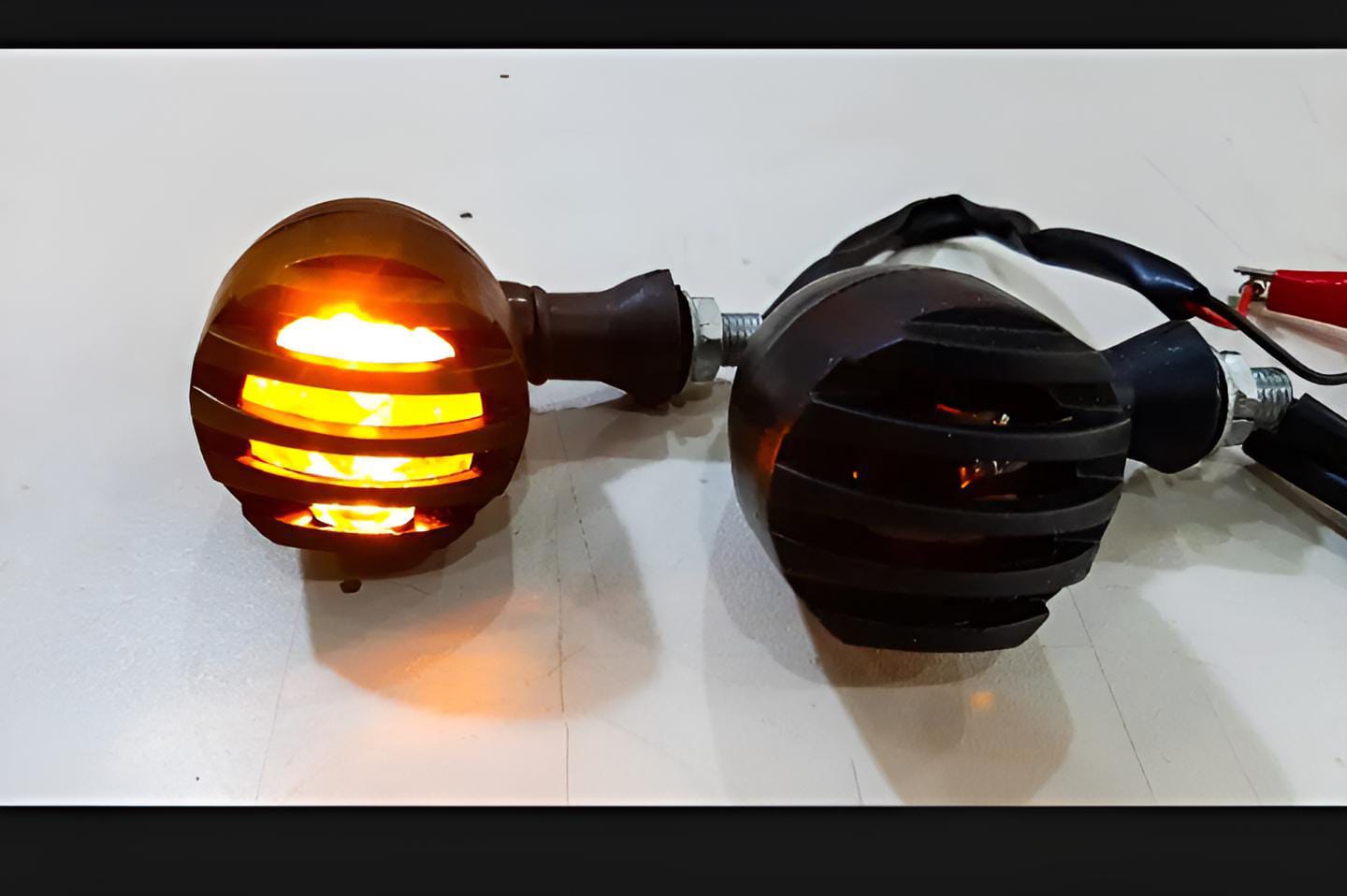 Pack of 4 grill indicators yellow led for bikes
