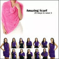 Women's Velvet Stretchable Magic Scarf 26 different styles( random color )