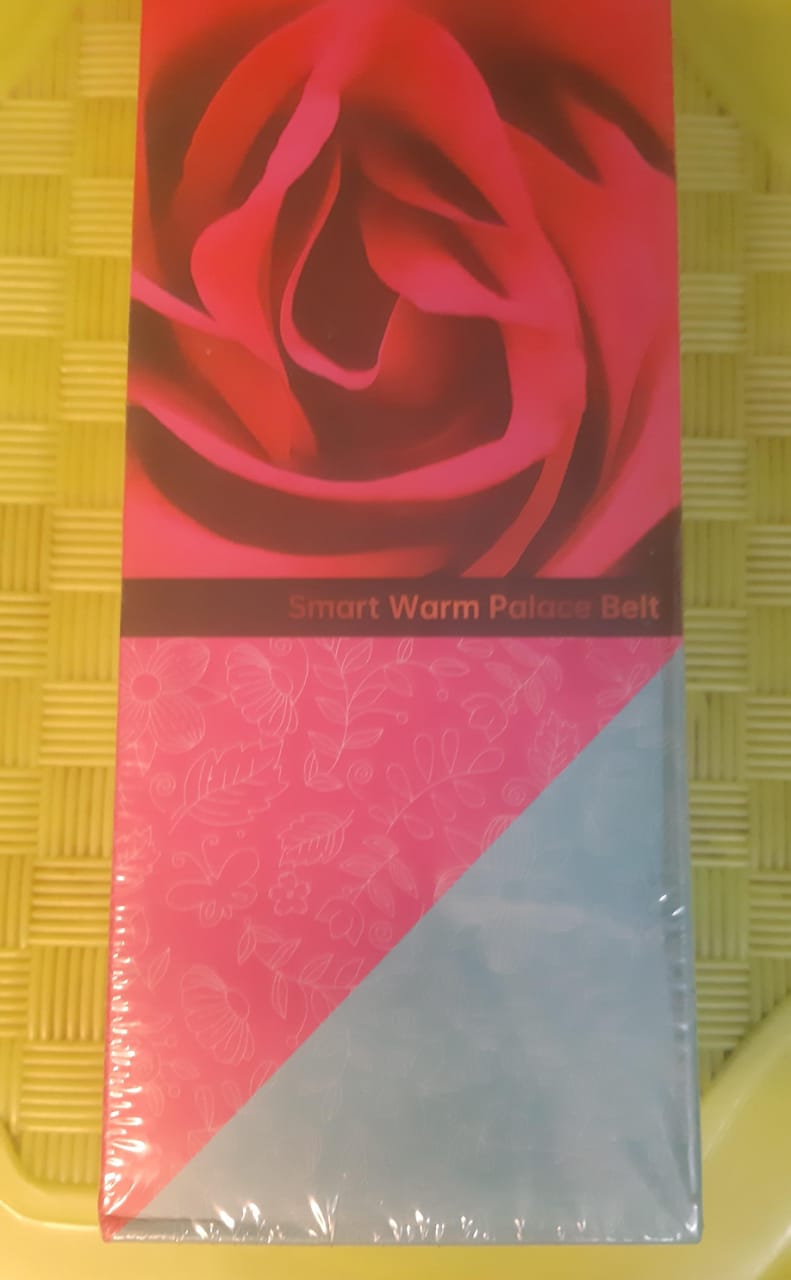 Electric Period Cramp Massager Vibrator Heating Belt for Menstrual Relief Pain Waist Stomach Warming Women Gift Box Packing(random color )