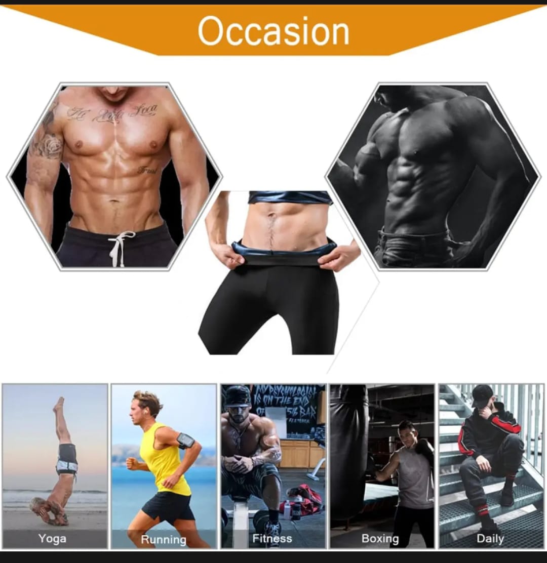 Men and Women Sauna Pants Body Shaper Sweat Waist Trainer | Slimming Sports Leggings | Slimming Shape-wear Terozer