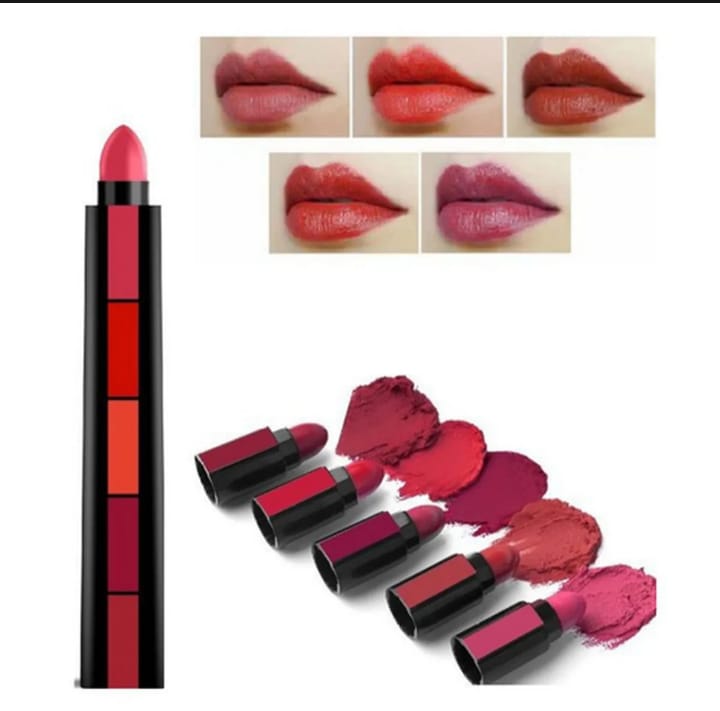 5 in 1 Lipstick Pen Huda Beauty Nude Shades - shade 01