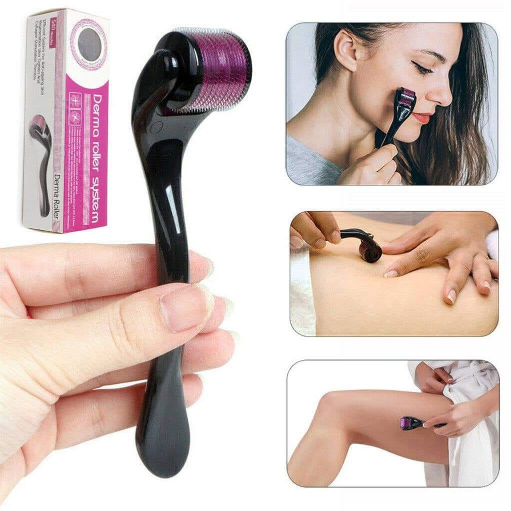 Combo pack Marble Jade Roller WITH STONE   MARBLE  | Ice Roller Facial Massage | Derma Roller [Pack of 3]