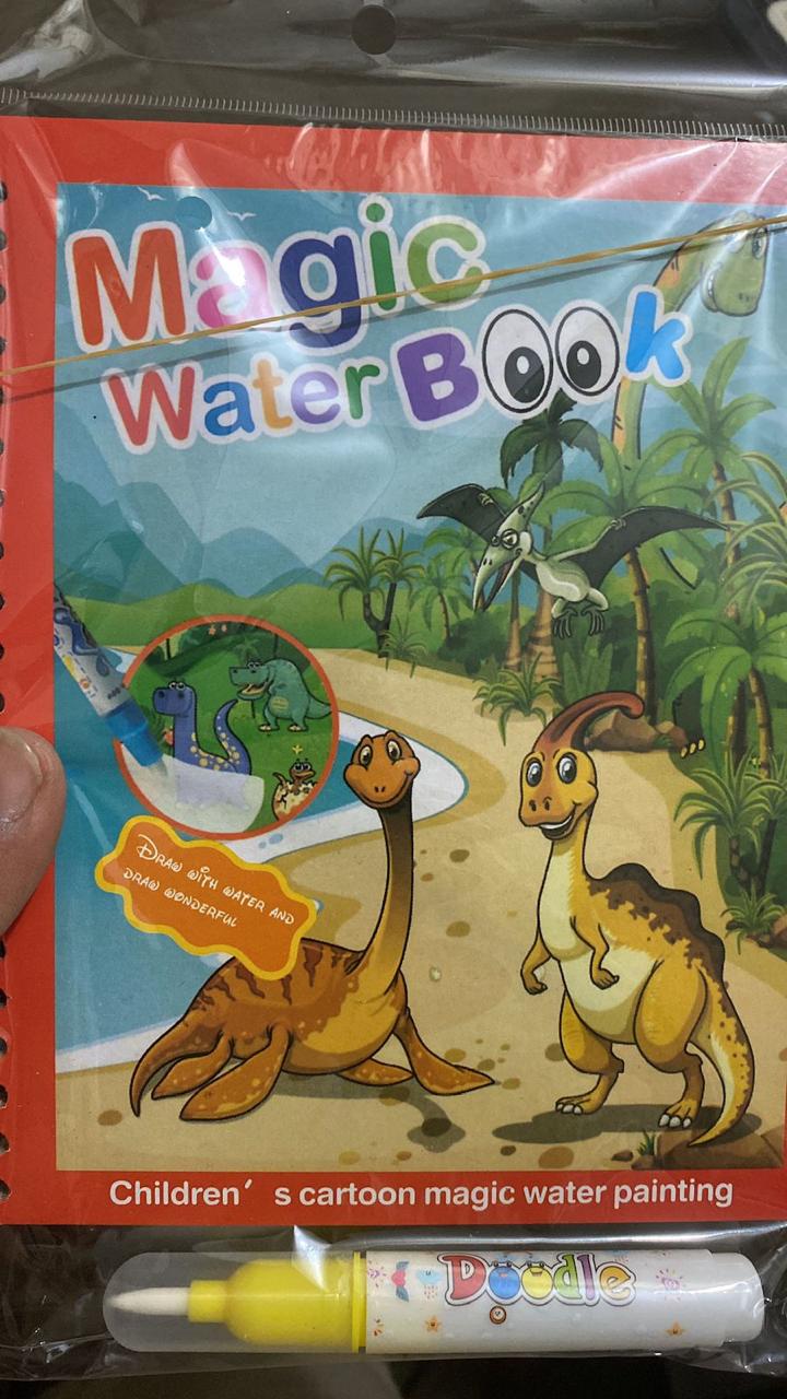 Magic Water Book Painting Drawing Coloring Board Book Doodle &amp; Magic Water Pen(random book )