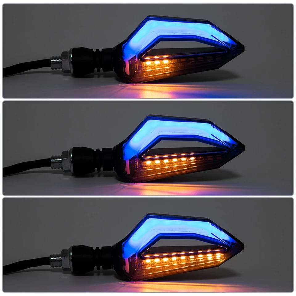 4 pcs universal 12 led  motorbikes indicator with parking drl light for all bikes | 70cc | cg125| china imported