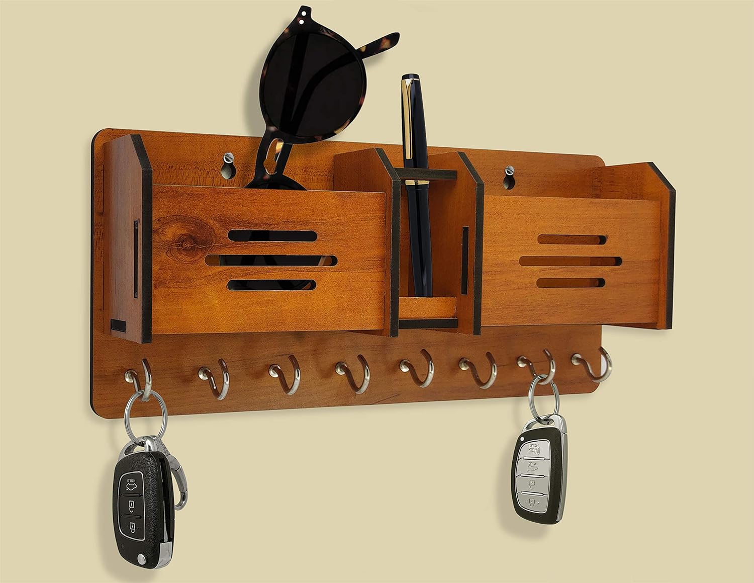 Multipurpose Design Wooden Key Holder I  Home Decoration Items I Wall Decoration Items For Shop Wall Hanging For Keys