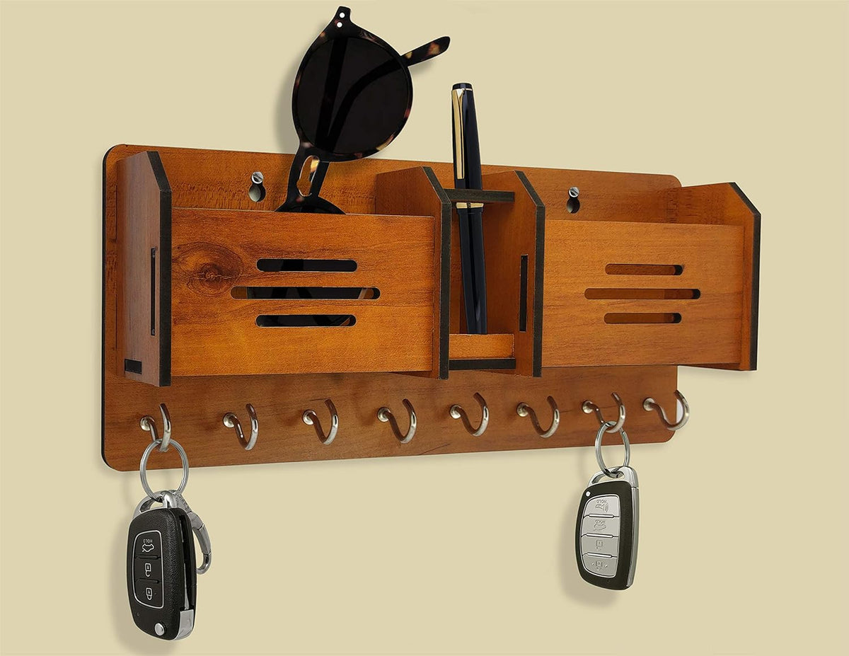 Multipurpose Design Wooden Key Holder I Home – photo 1