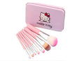 Pack of 7 Hello Kitty Makeup Brush Set | Makeup Foundation Powder Eye Shadow Brushes Set (Pink)
