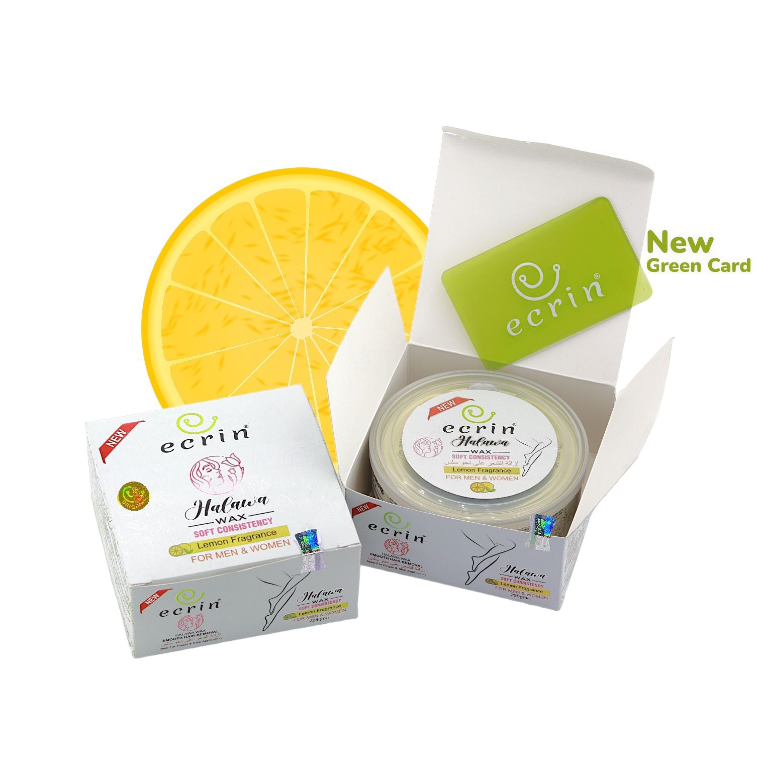 ECRINCOSMETICS  Ecrin Organic Halawa Wax - 100% Lemon & Sugar Base 225g