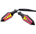 Bike Indicator Slide Arrow Running Style With Lava DRL Red - Yellow 4 Pcs Set