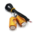 2pcs Mini Fancy Motor Bike Indicator, Also use for Number Plate screw | Tik Tok LED Indicator  Pieces) | Fancy Bulb | Fancy Indicator For Bike - Red