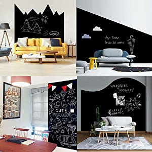 Large Black Chalkboard Sticker Paper DIY Black – photo 1