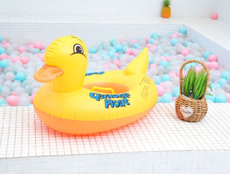 Duck Baby Floats Tube, Inflatable Duck Pool – photo 3