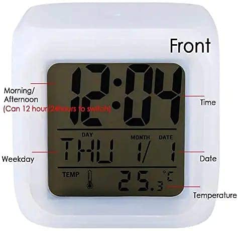 Creative Alarm Clock Sublimation LED Digital Clock – photo 4